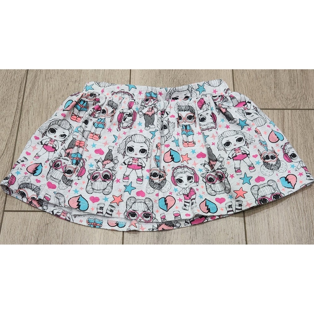 LOL Surprise Doll Girls‎ Skort (Skirt with Shorts)  XS 4-5  Gray